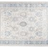 Alfombra Valley Gris Azul Vintage Borde