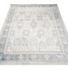 Alfombra Valley Gris Azul Vintage Borde
