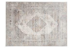 Alfombra Valley Gris Rojo Ladrillo Vintage Ornamental