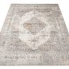 Alfombra Valley Gris Rojo Ladrillo Vintage Ornamental