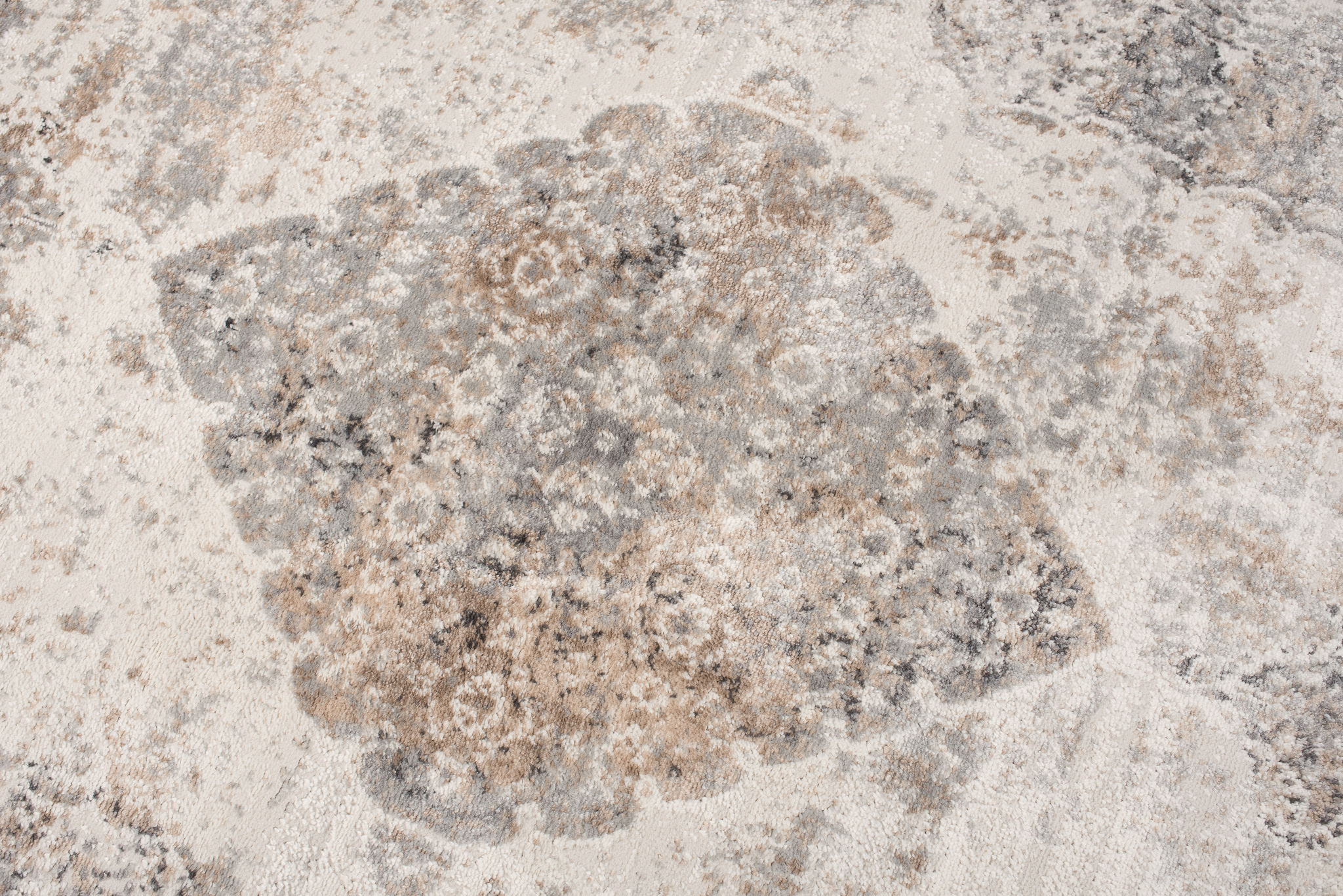 Alfombra Valley Gris Rojo Ladrillo Vintage Ornamental