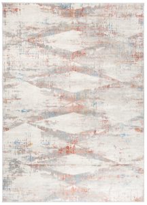 Alfombra Valley Gris Salmón Geométrico
