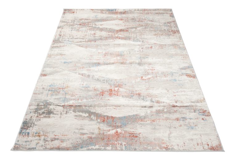 Alfombra Valley Gris Salmón Geométrico