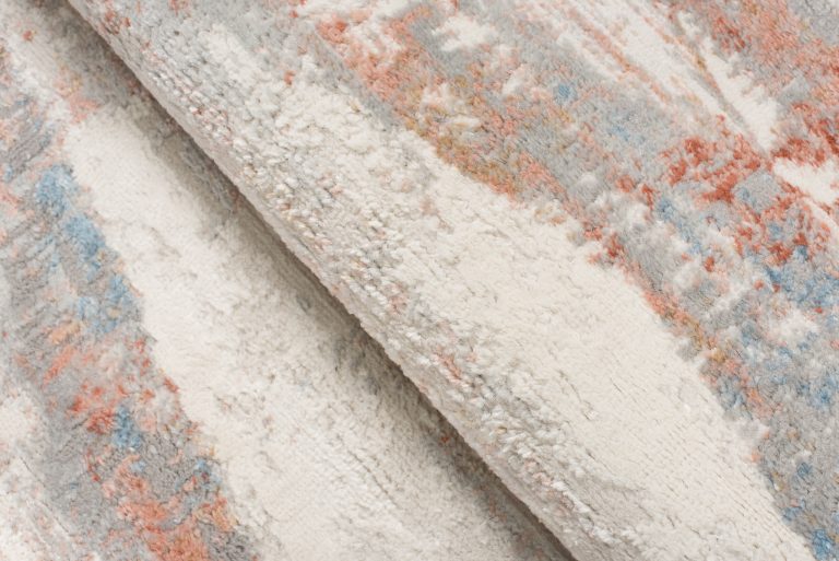 Alfombra Valley Gris Salmón Geométrico