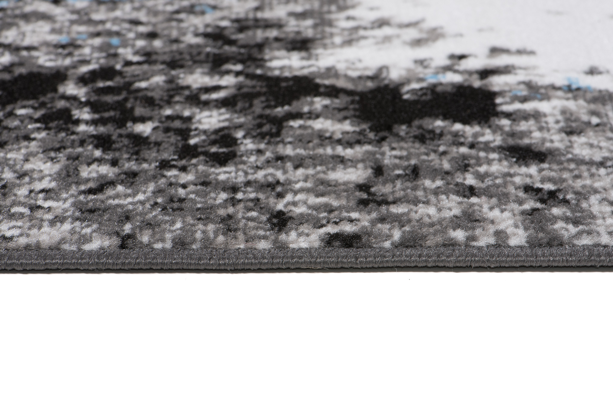 Alfombra Maya Gris Azul Moteado