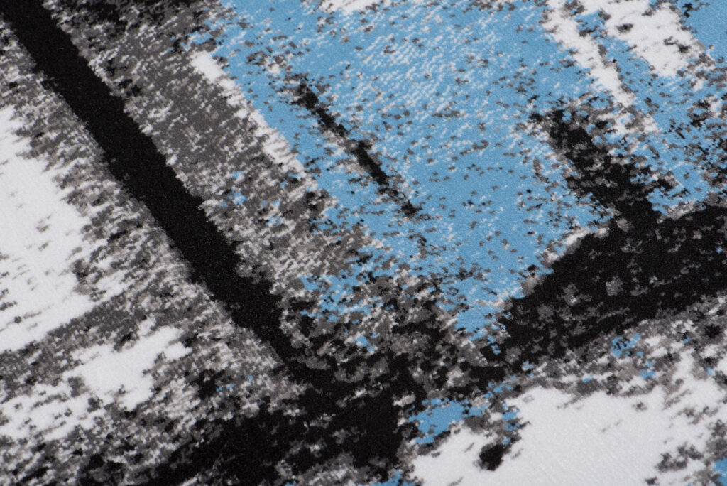 Alfombra Maya Gris Azul Moteado