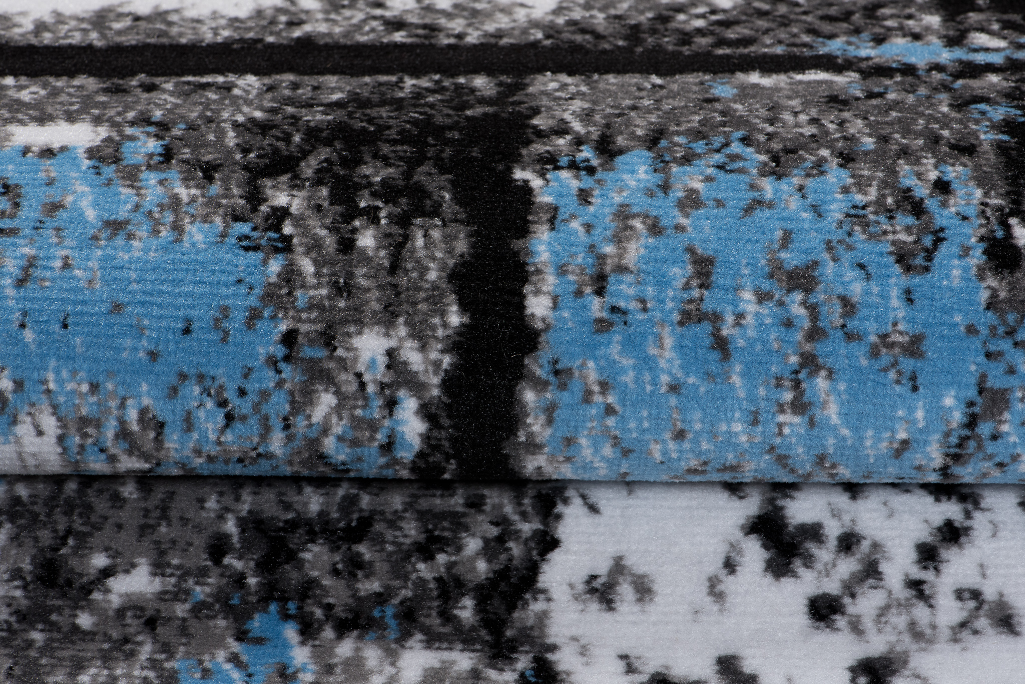 Alfombra Maya Gris Azul Moteado