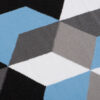 Alfombra Maya Gris Azul Cubos