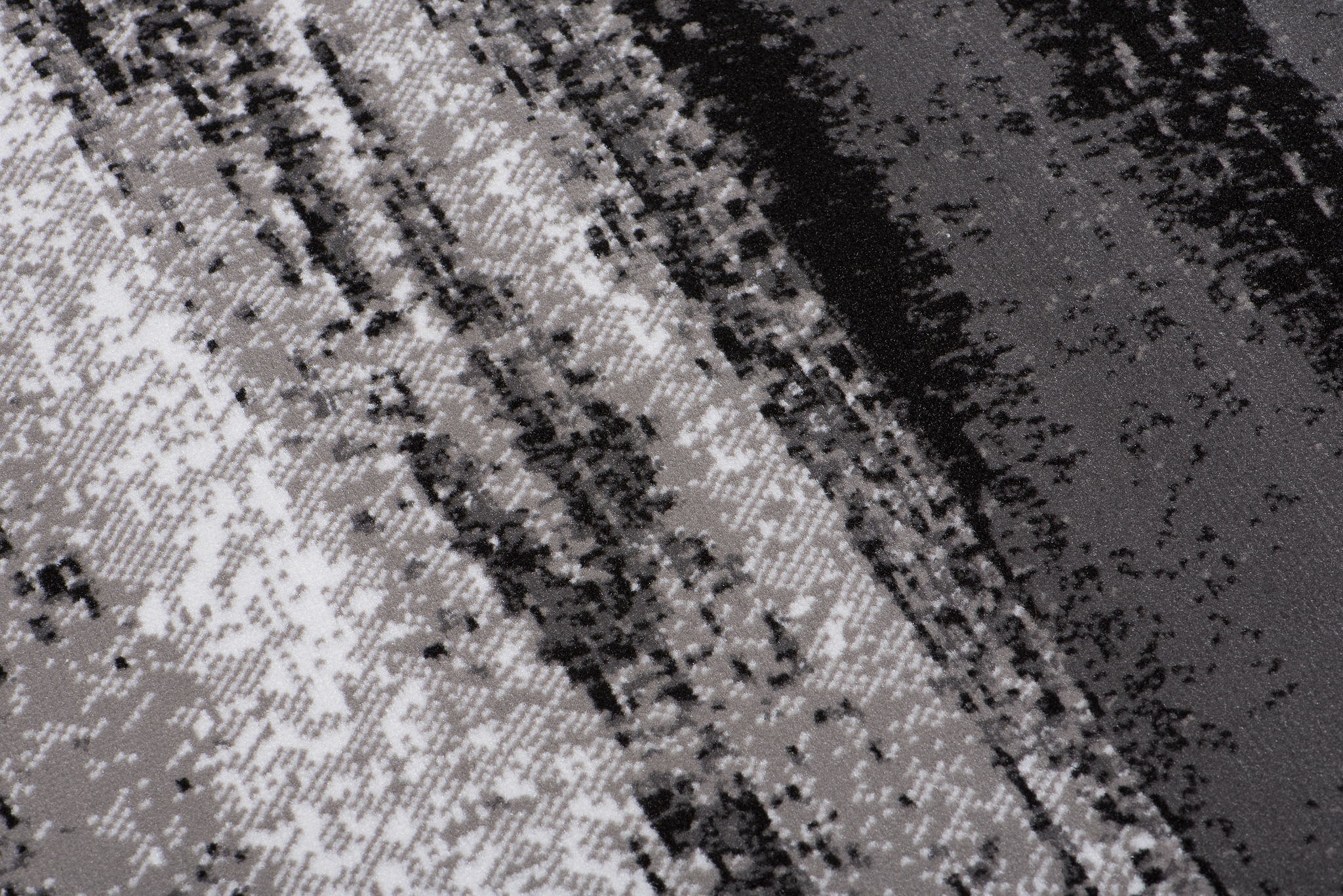 Alfombra Maya Gris Negro Rayas