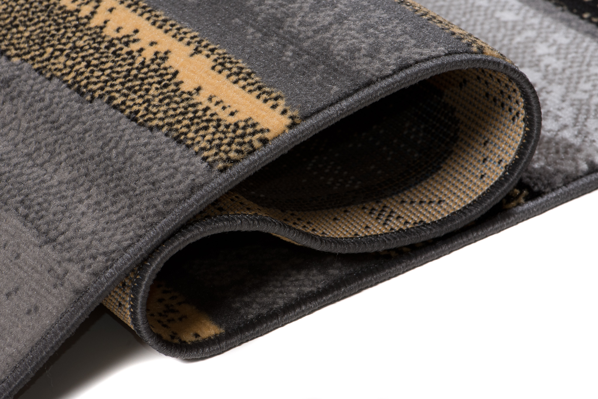 Alfombra Maya Amarillo Gris Geométrico