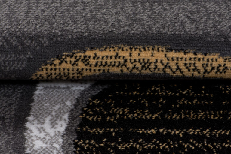 Alfombra Maya Amarillo Gris Geométrico