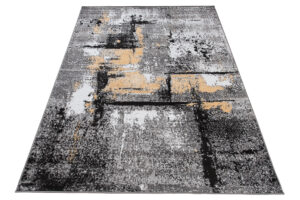 Alfombra Maya Gris Amarillo Moteado