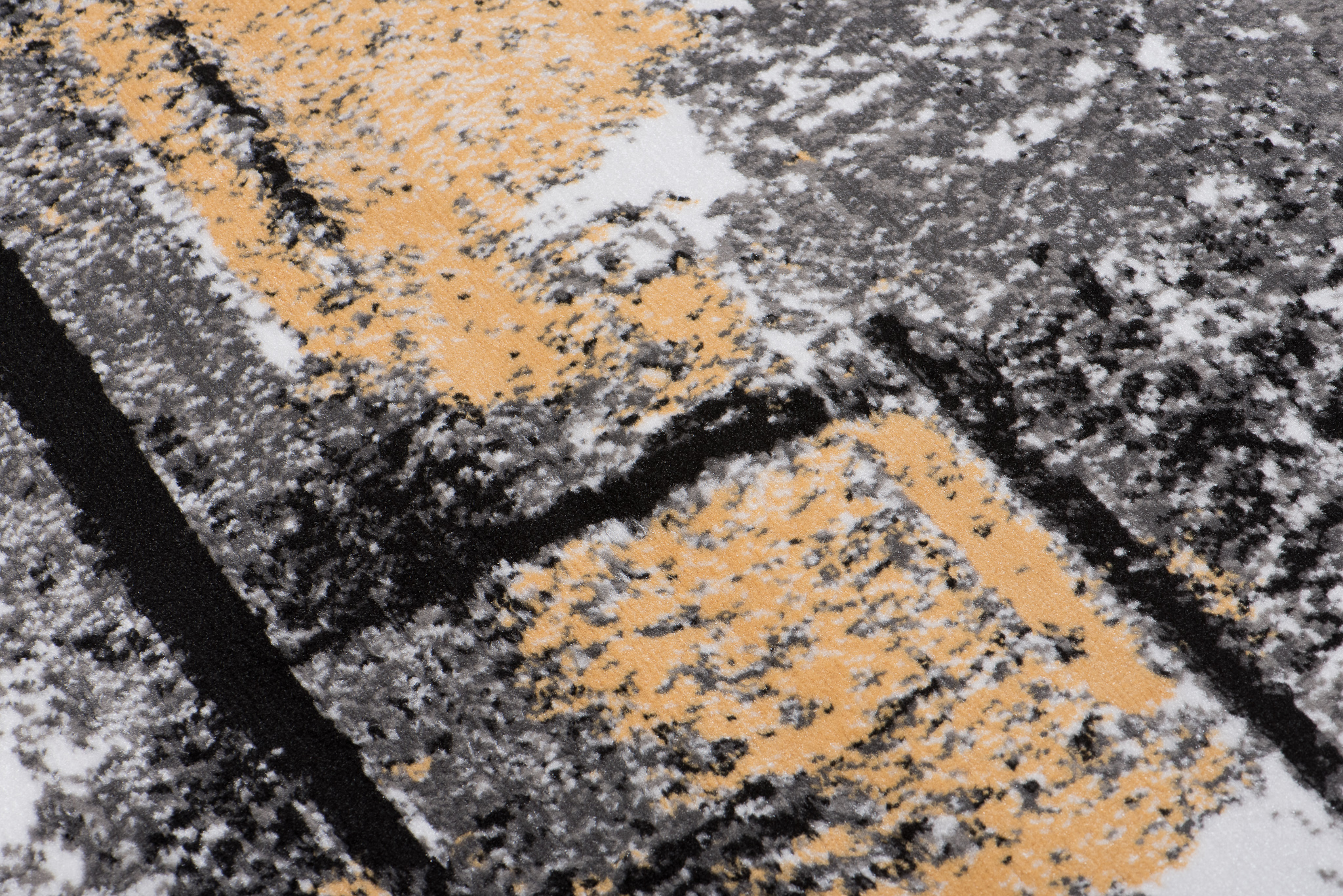 Alfombra Maya Gris Amarillo Moteado