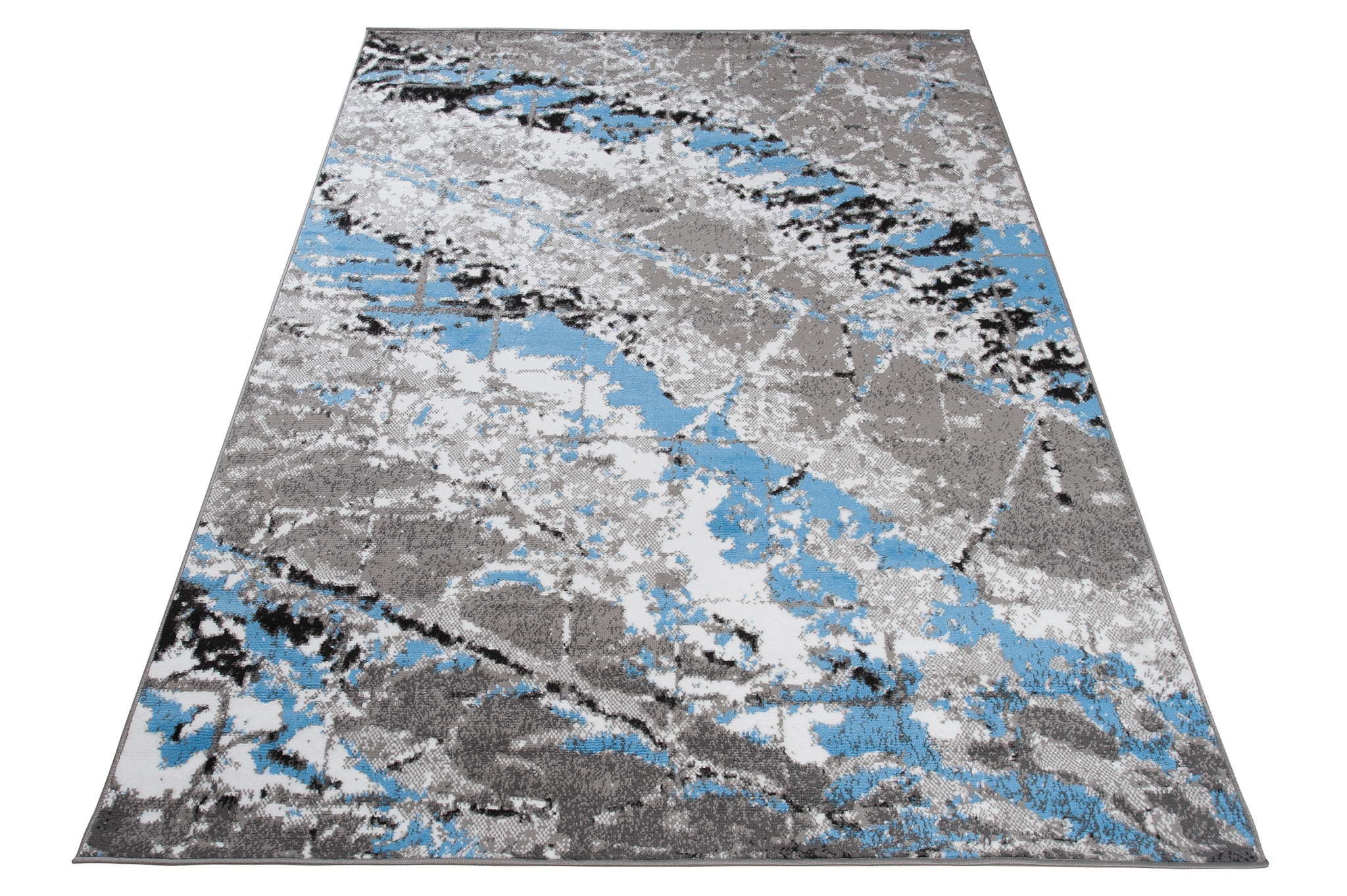 Alfombra Maya Gris Azul Moderno