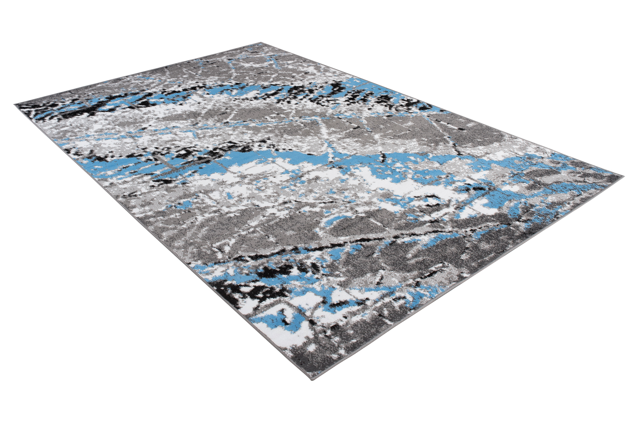 Alfombra Maya Gris Azul Moderno