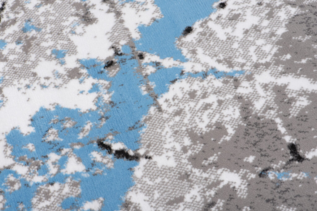 Alfombra Maya Gris Azul Moderno