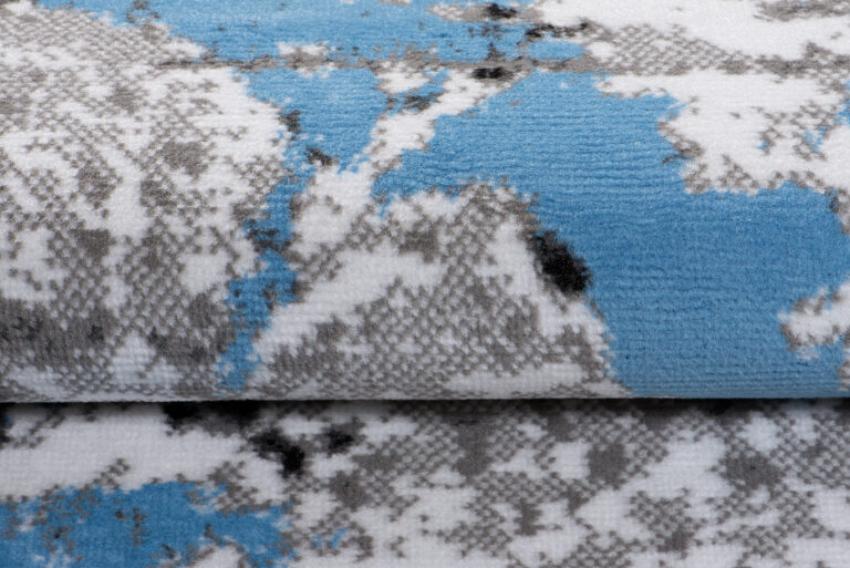 Alfombra Maya Gris Azul Moderno