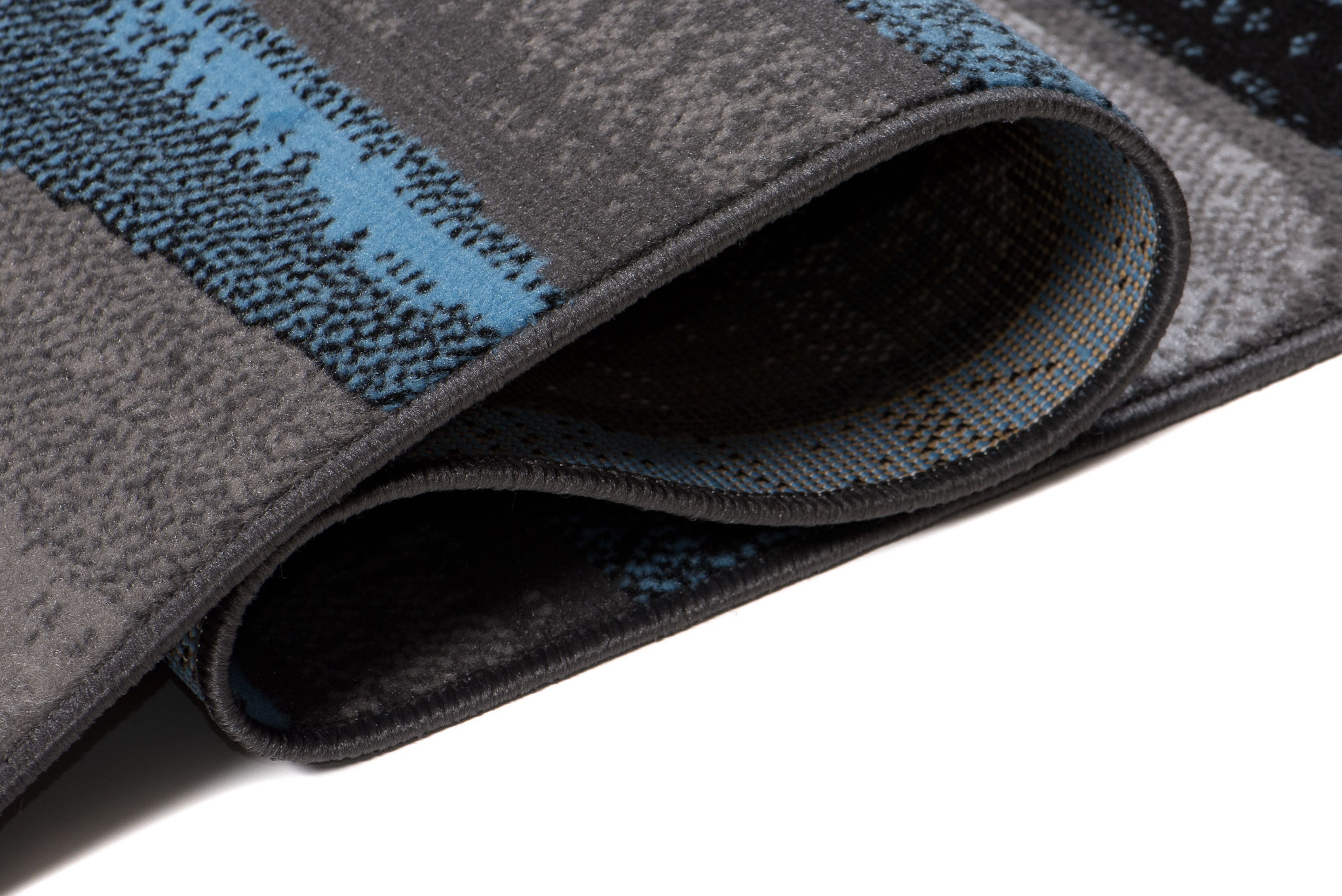 Alfombra Maya Azul Gris Geométrico