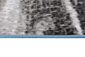 Alfombra Maya Gris Azul Rayas