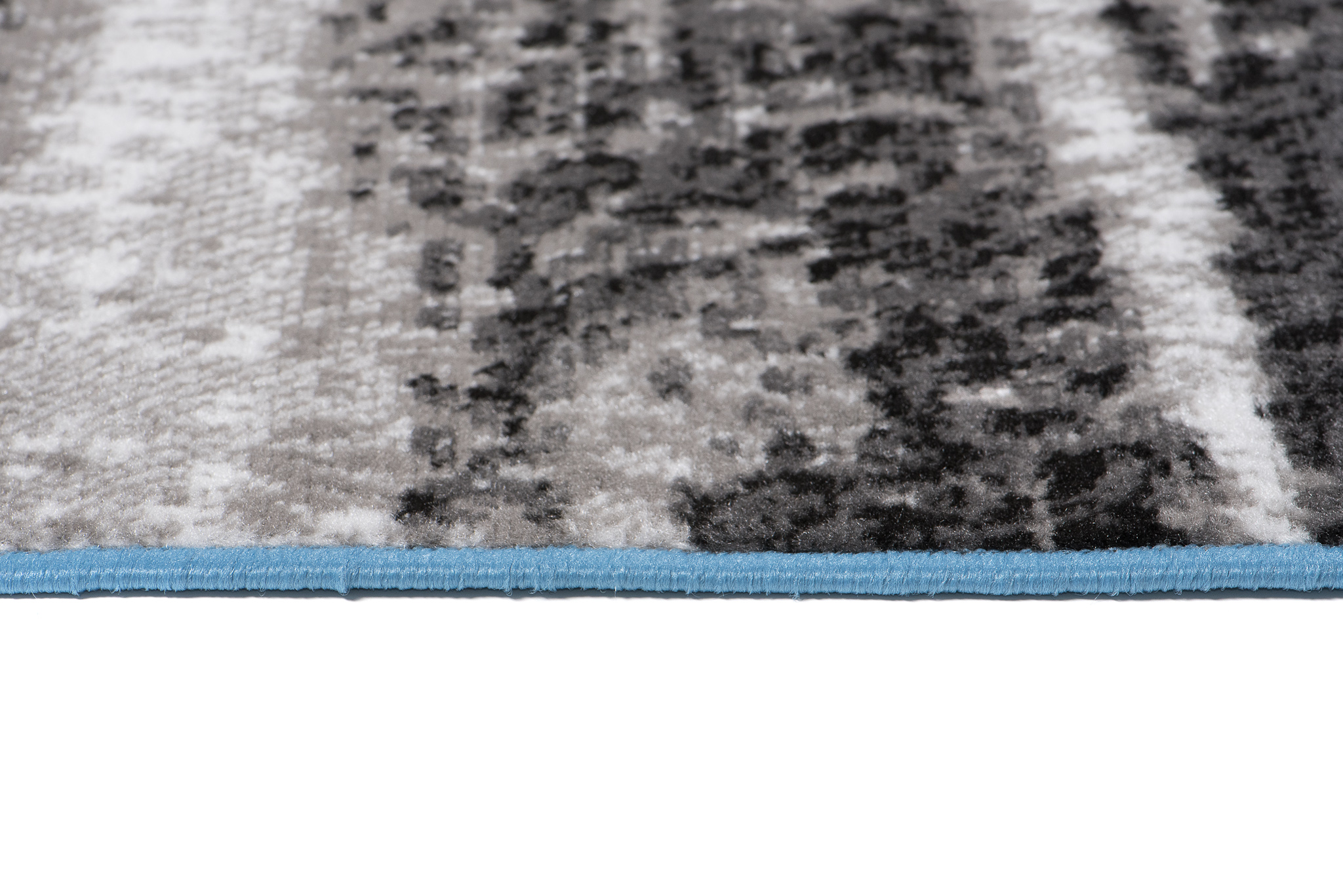 Alfombra Maya Gris Azul Rayas