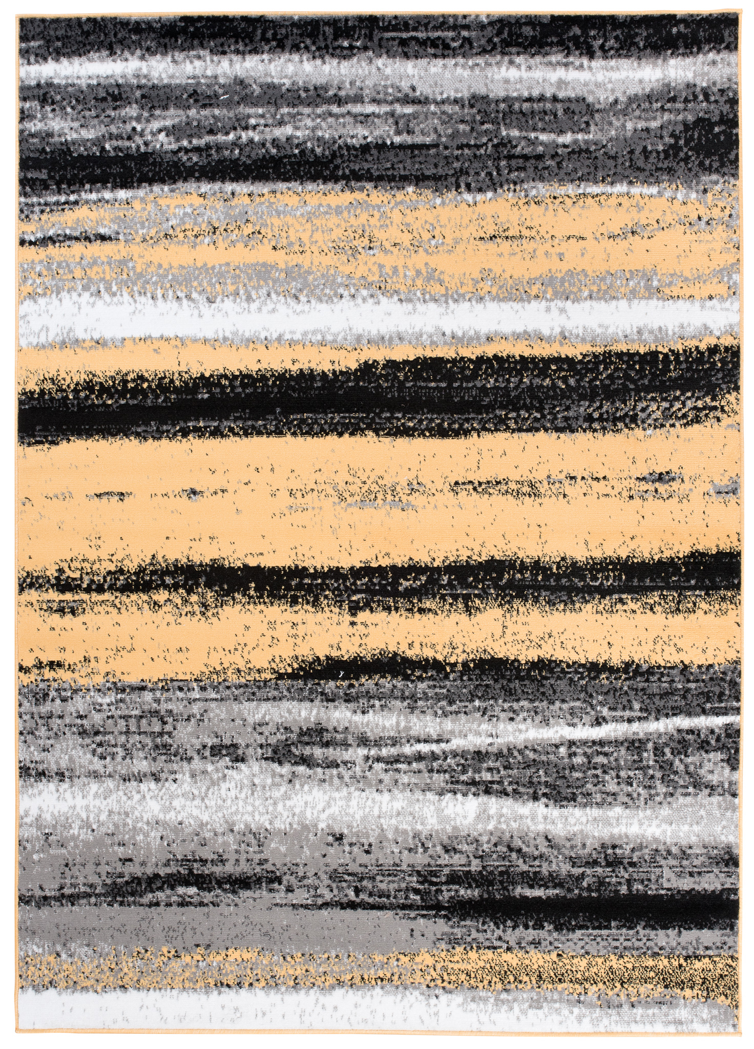 Alfombra Maya Gris Amarillo Rayas