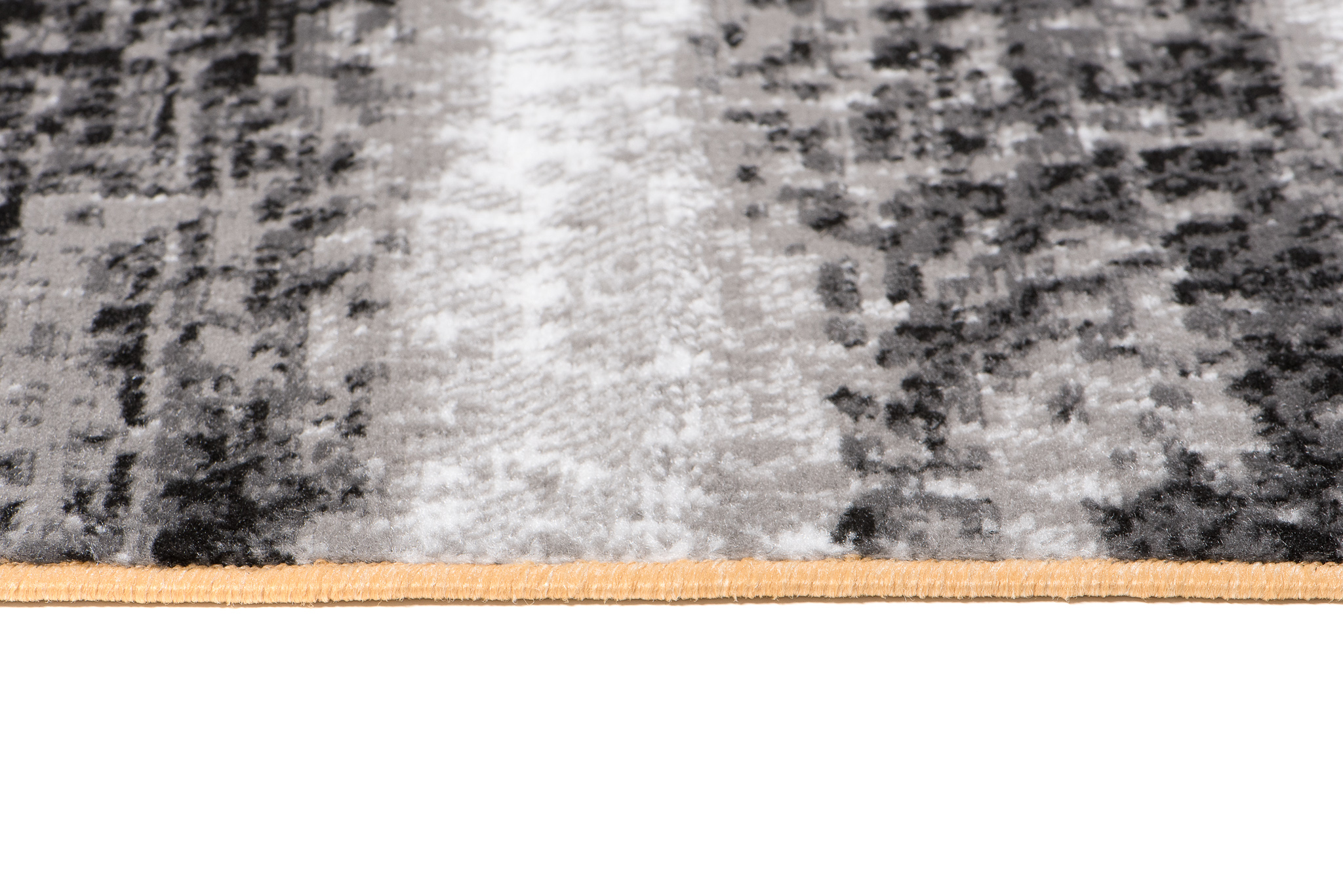 Alfombra Maya Gris Amarillo Rayas