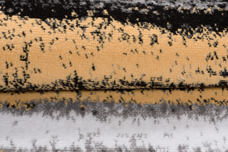 Alfombra Maya Gris Amarillo Rayas