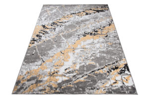 Alfombra Maya Gris Amarillo Moderno