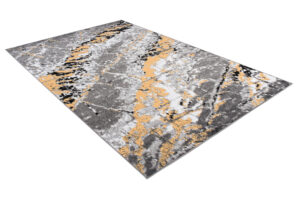 Alfombra Maya Gris Amarillo Moderno