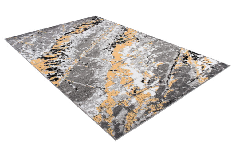 Alfombra Maya Gris Amarillo Moderno