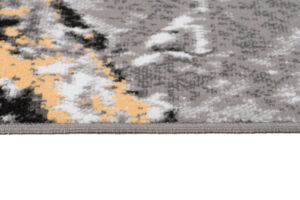 Alfombra Maya Gris Amarillo Moderno