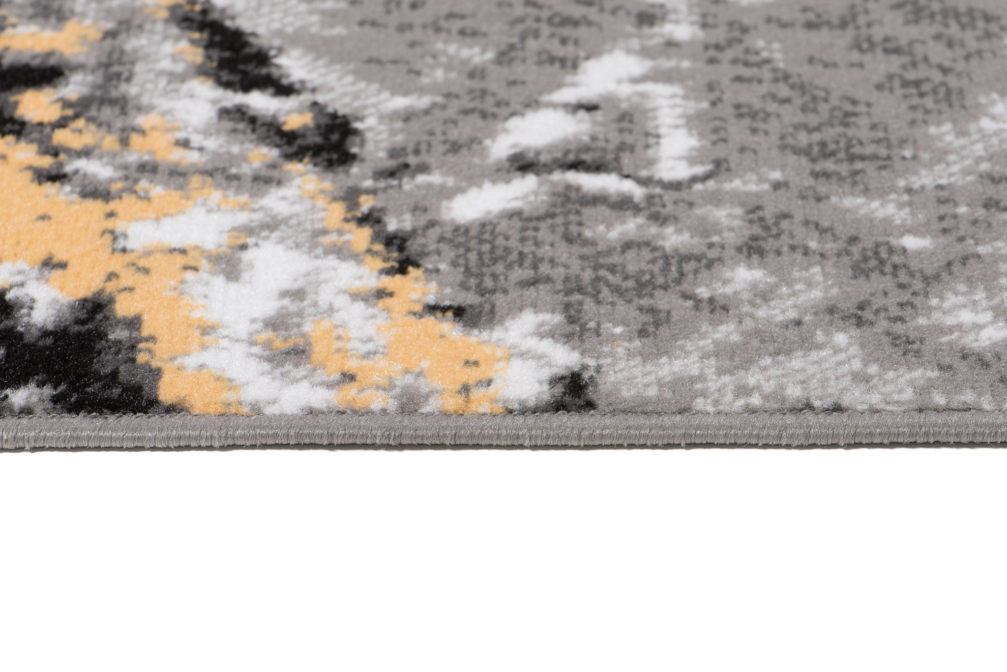 Alfombra Maya Gris Amarillo Moderno