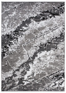 Alfombra Maya Gris Negro Moderno