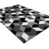 Alfombra Maya Gris Negro Cubos
