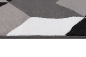 Alfombra Maya Gris Negro Cubos