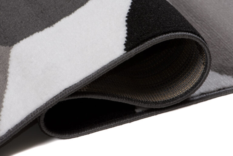 Alfombra Maya Gris Negro Cubos