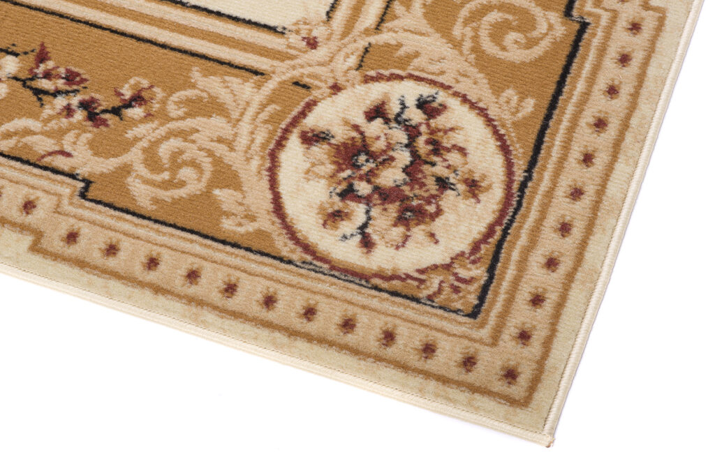 Alfombra Atlas Crema Beige Tradicional Medallón