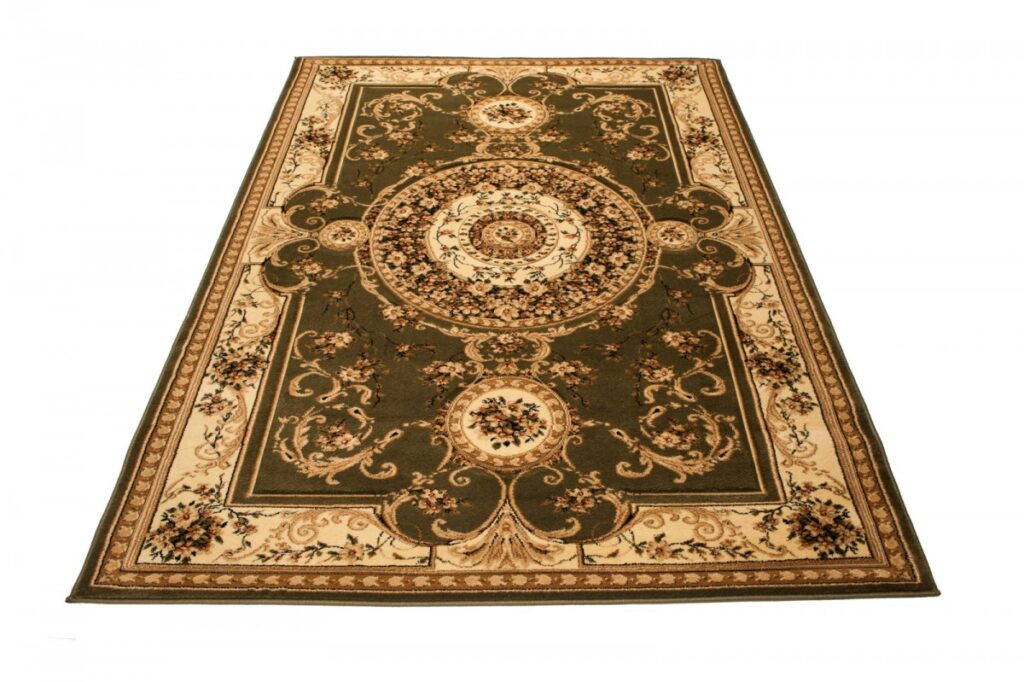 Alfombra Tradicional Yesemek Verde Rosetón