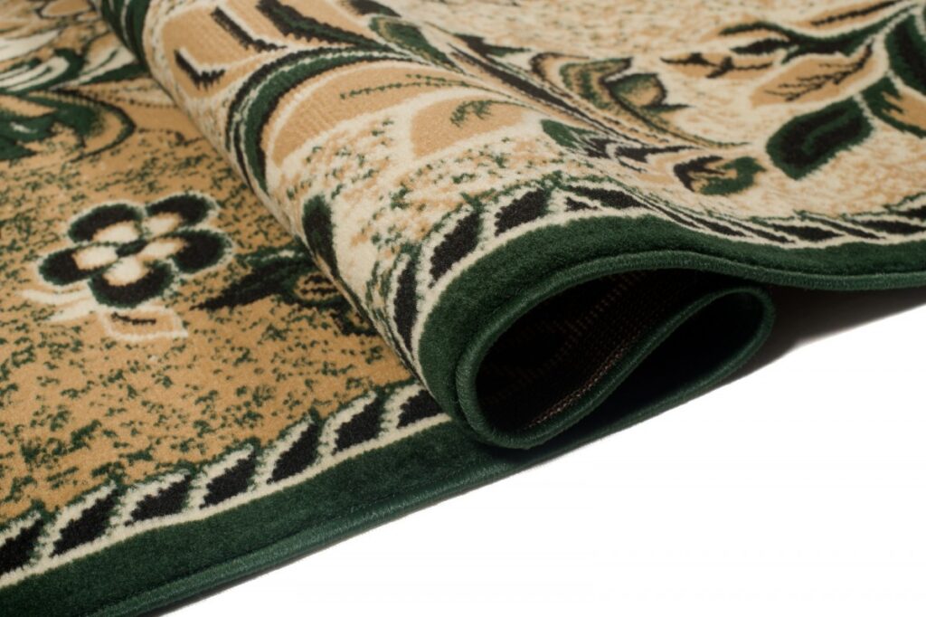 Alfombra Atlas Beige Verde Moderno Floral