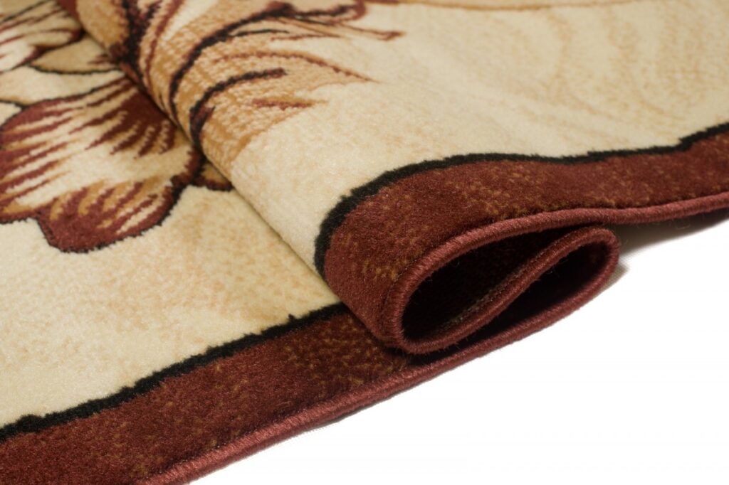 Alfombra Atlas Marrón Beige Clásico Floral