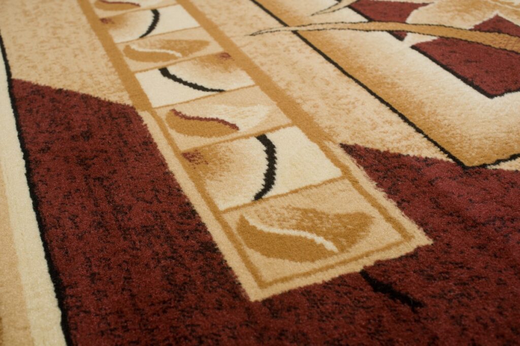 Alfombra Atlas Beige Marrón Geométrico Floral