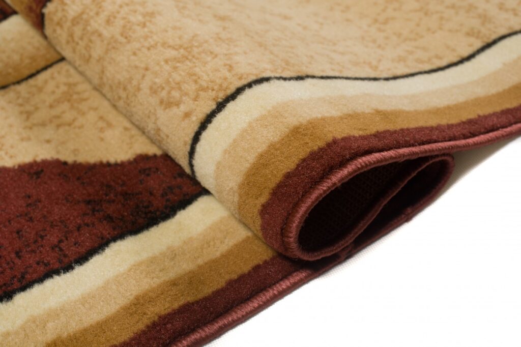 Alfombra Atlas Beige Marrón Geométrico Floral