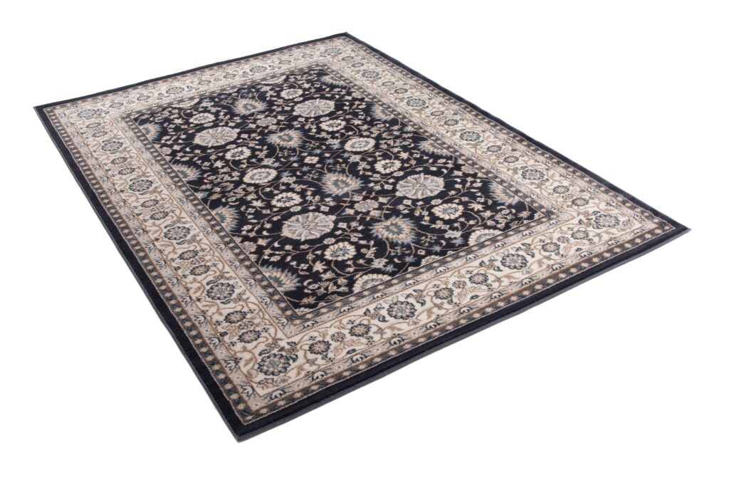 Alfombra Colorado Tradicional Negro Beige