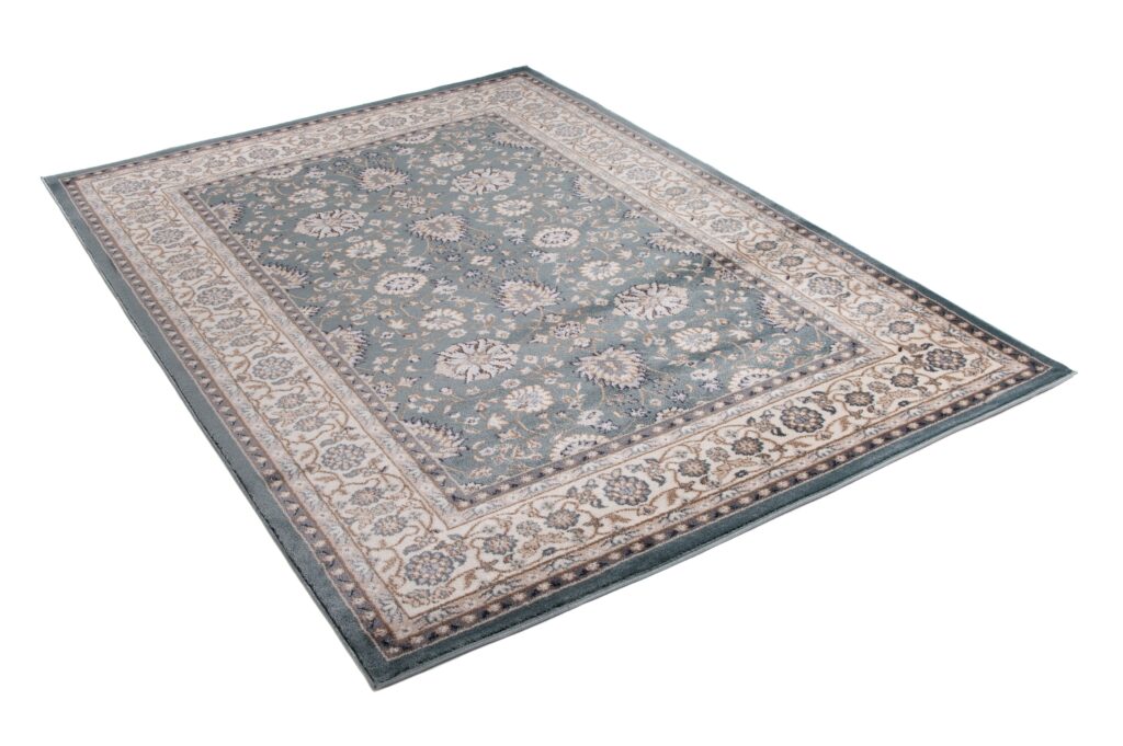 Alfombra Colorado Tradicional Azul Beige Verde