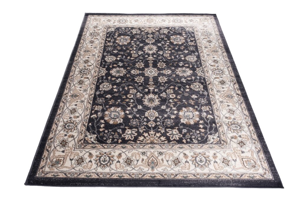Alfombra Colorado Clásico Negro Crema