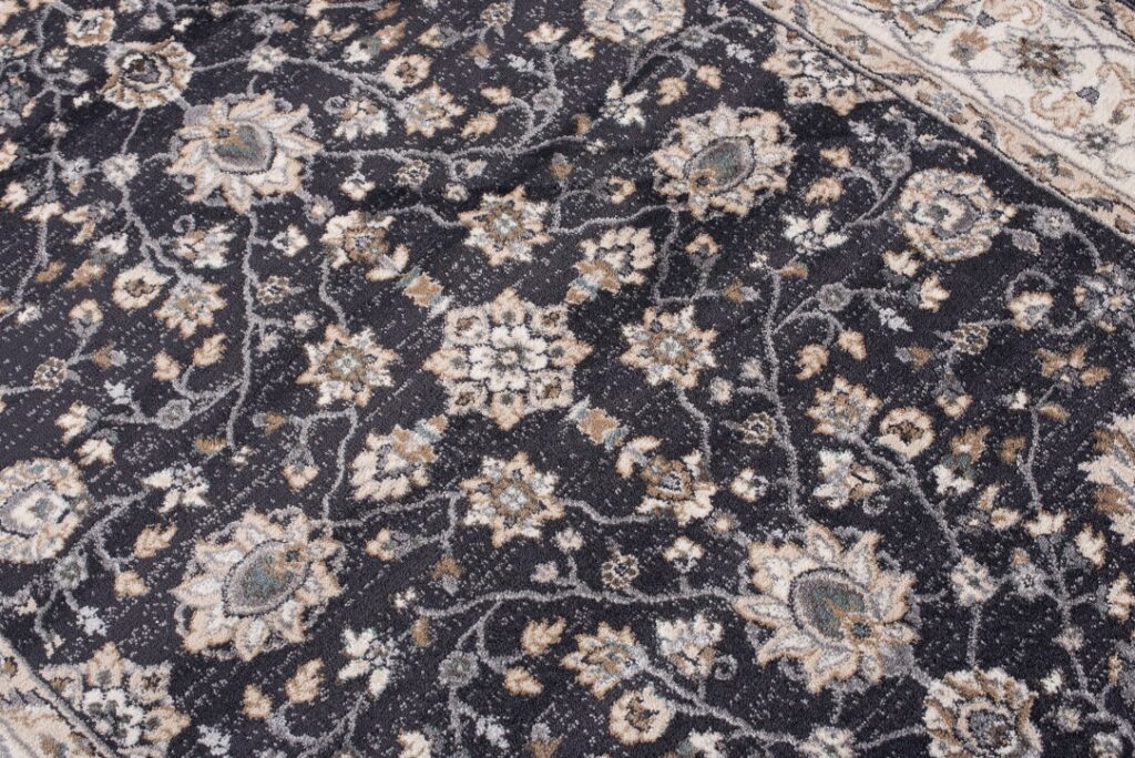 Alfombra Colorado Clásico Negro Crema