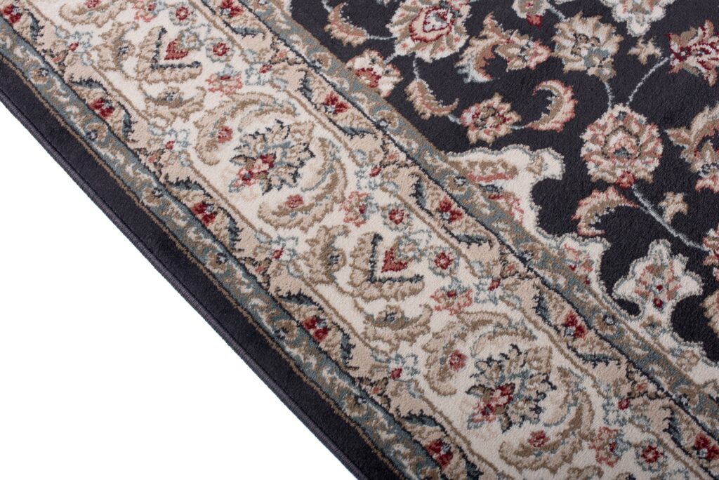 Alfombra Colorado Negro Crema Rojo Tradicional
