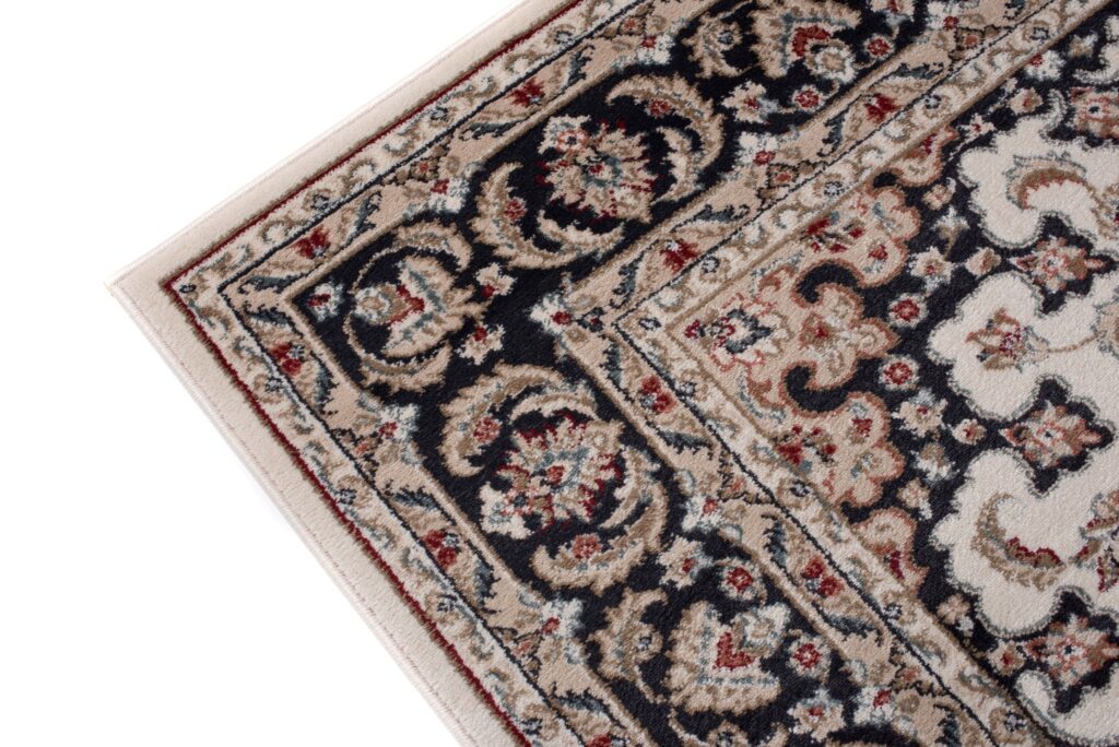 Alfombra Colorado Crema Negro Rojo Tradicional