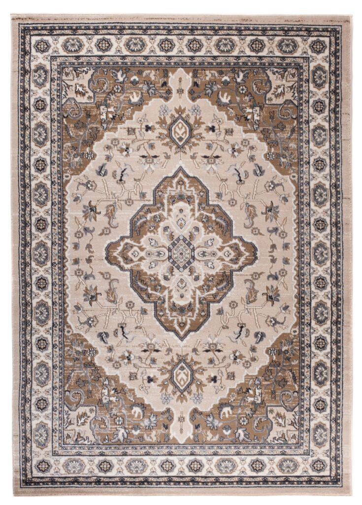 Alfombra Colorado Tradicional Beige Crema Ornamental