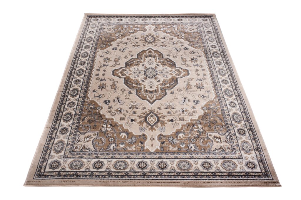 Alfombra Colorado Tradicional Beige Crema Ornamental